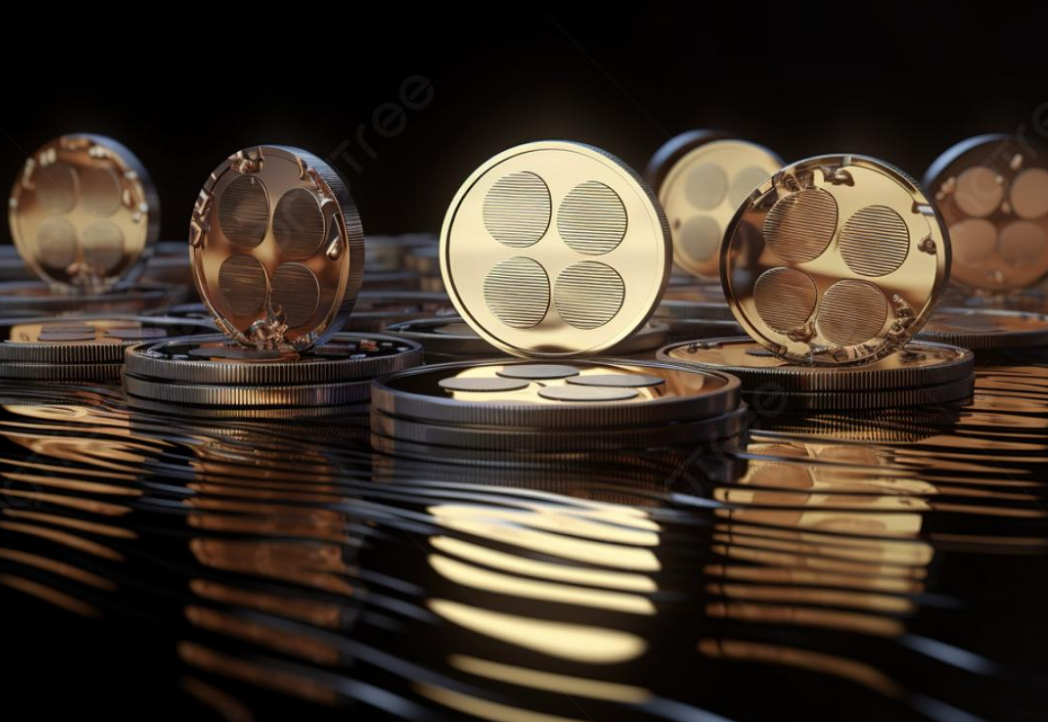 Abstract blockchain network representing BISDER